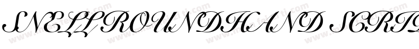 SNELL ROUNDHAND SCRIPT BOLD字体转换